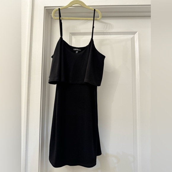 From Saks: Open Shoulder Cut Hem Dress plus Free Express Mini Dress - Picture 5 of 5